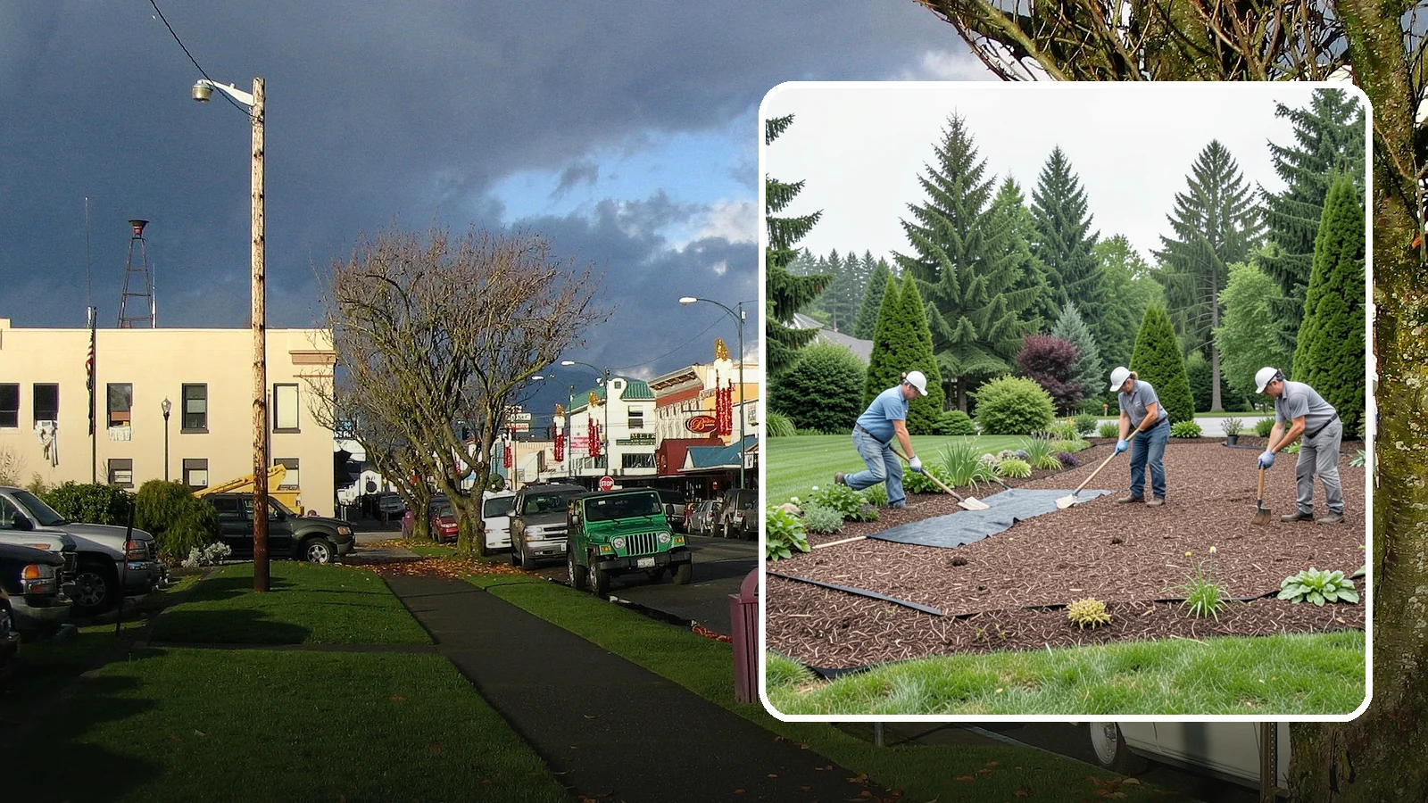 Landscape Fabric Installation in Arlington, Snohomish County, WA - Professional-grade weed barrier fabric installed beneath mulch or rock for lasting weed control.