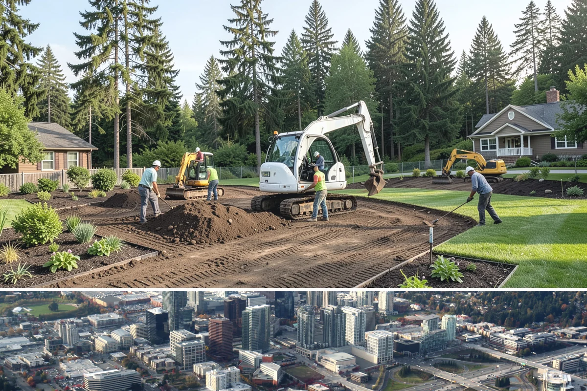 Landscape Fabric Installation in Bellevue, King County, WA - Install any time the ground isn't frozen, though spring and early fall let you get ahead of the heaviest weed-germination windows.