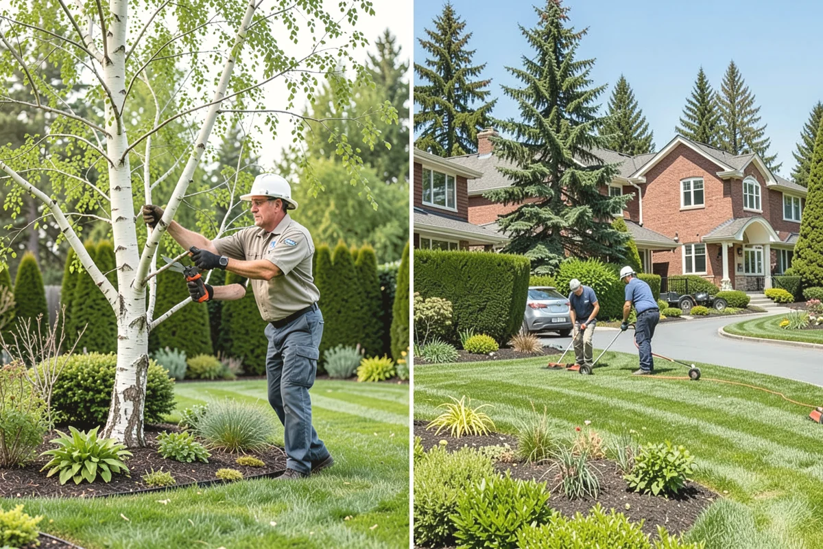 Landscape Fabric Installation in Black Diamond, King County, WA - Clear the bed and pull existing weeds to the root