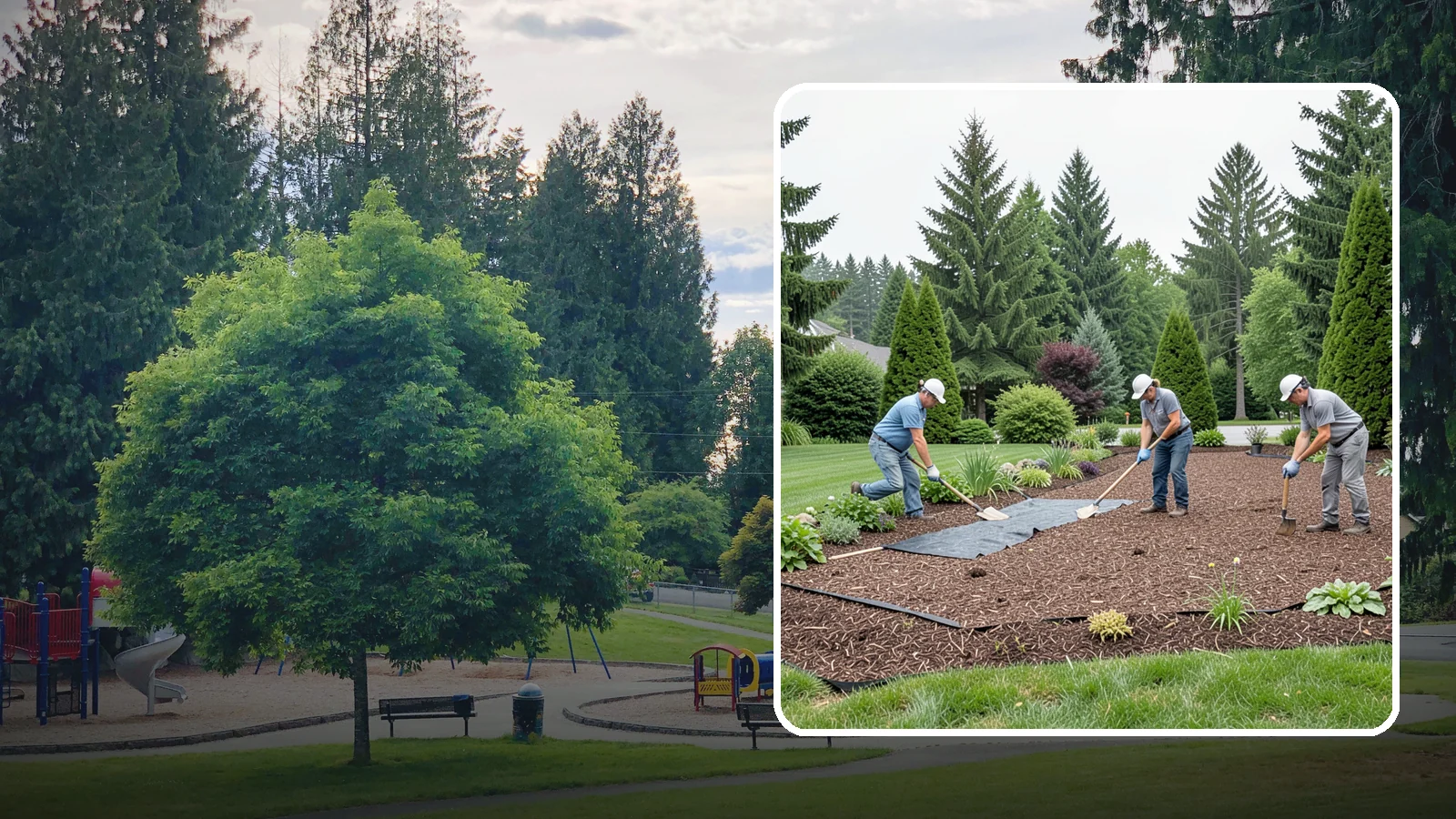 Landscape Fabric Installation in Bonney Lake, Pierce County, WA - Professional-grade weed barrier fabric installed beneath mulch or rock for lasting weed control.