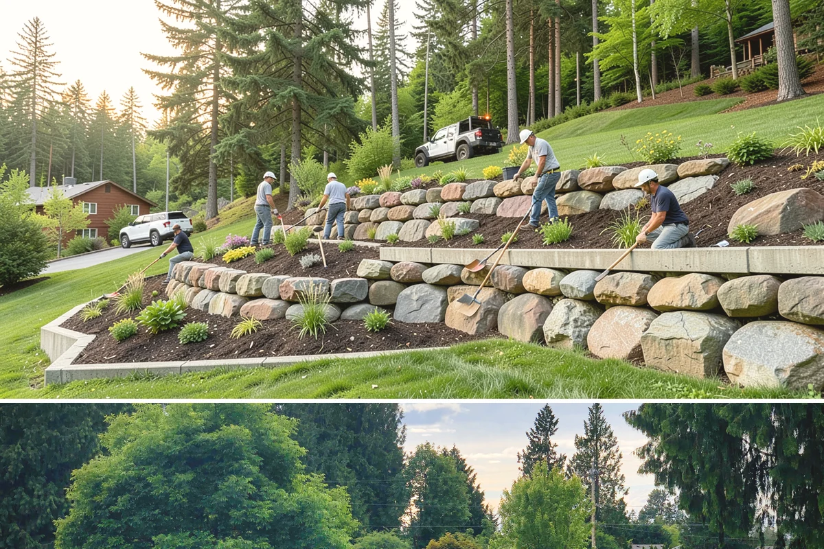 Landscape Fabric Installation in Bonney Lake, Pierce County, WA - Install any time the ground isn't frozen, though spring and early fall let you get ahead of the heaviest weed-germination windows.
