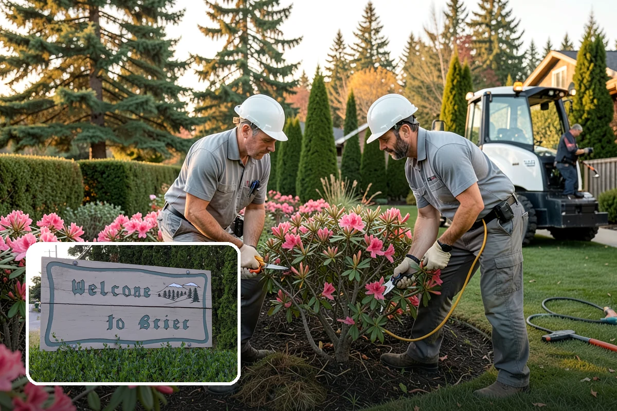 Landscape Fabric Installation in Brier, Snohomish County, WA - Blocks aggressive PNW weeds while allowing water to drain through
