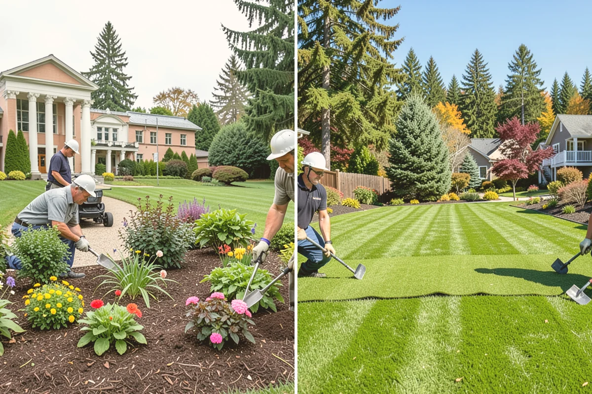 Landscape Fabric Installation in Brier, Snohomish County, WA - Clear the bed and pull existing weeds to the root