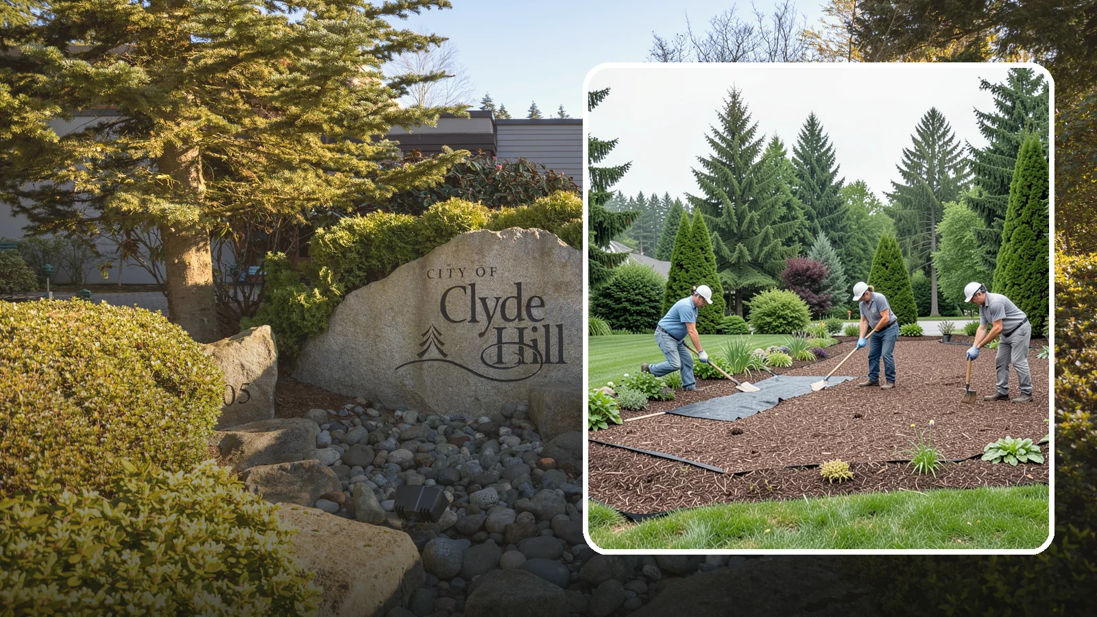 Landscape Fabric Installation in Clyde Hill, King County, WA - Professional-grade weed barrier fabric installed beneath mulch or rock for lasting weed control.