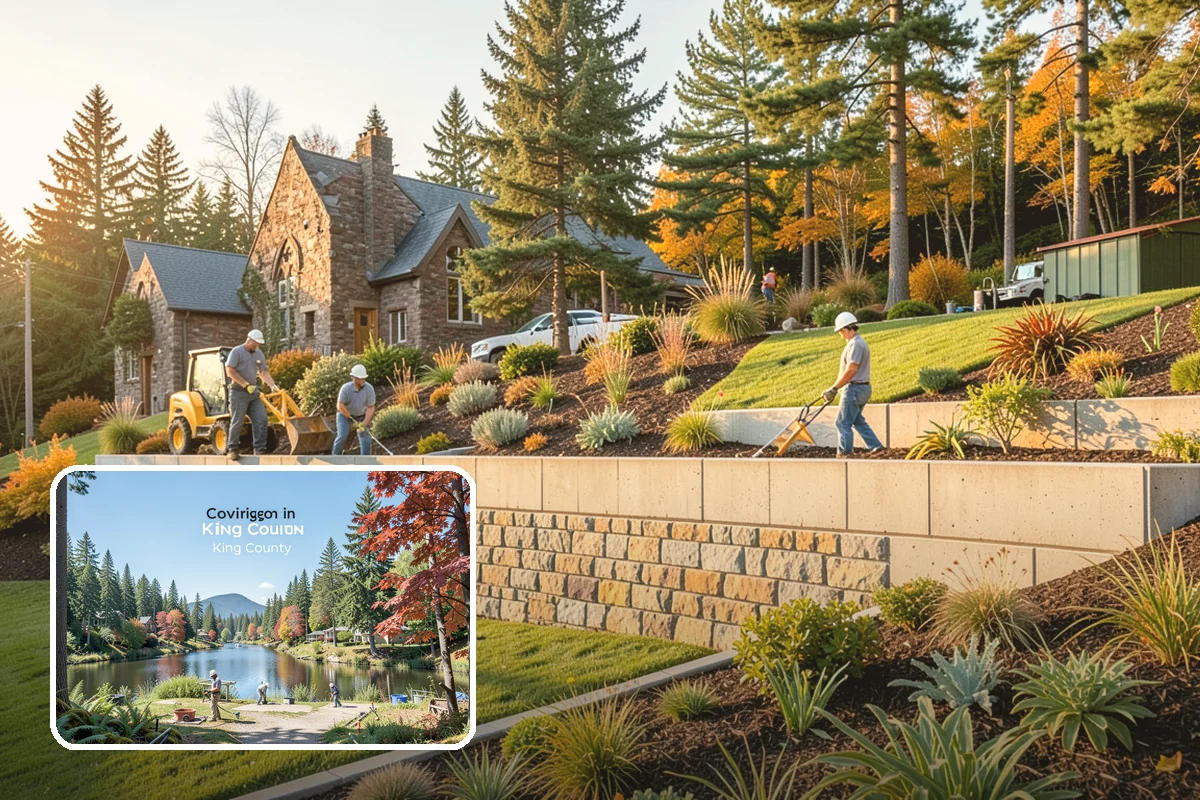 Landscape Fabric Installation in Covington, King County, WA - Blocks aggressive PNW weeds while allowing water to drain through
