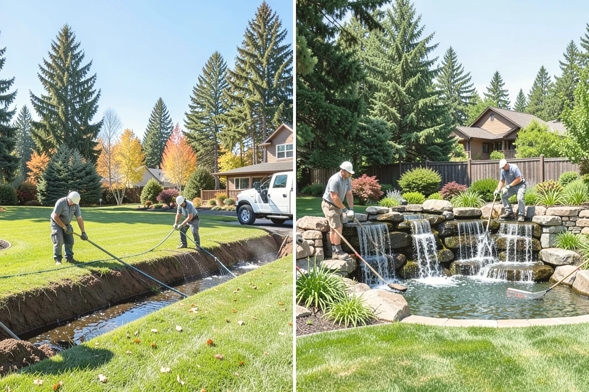 Landscape Fabric Installation in Covington, King County, WA - Clear the bed and pull existing weeds to the root