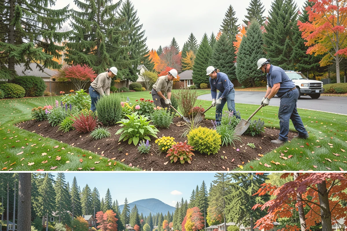 Landscape Fabric Installation in Covington, King County, WA - Install any time the ground isn't frozen, though spring and early fall let you get ahead of the heaviest weed-germination windows.