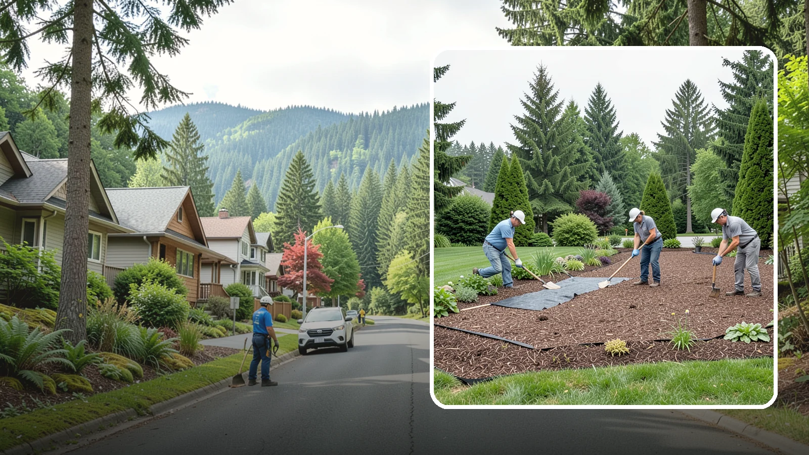 Landscape Fabric Installation in Darrington, Snohomish County, WA - Professional-grade weed barrier fabric installed beneath mulch or rock for lasting weed control.