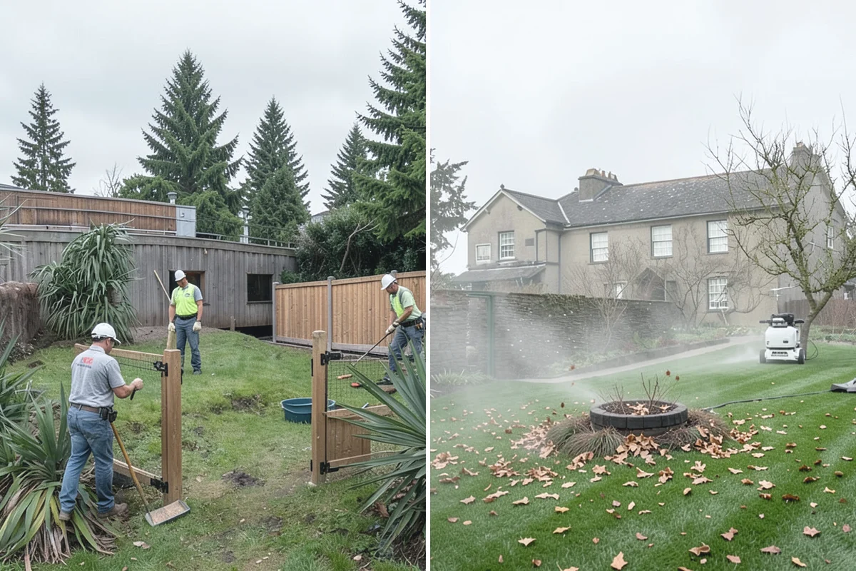 Landscape Fabric Installation in Des Moines, King County, WA - Clear the bed and pull existing weeds to the root