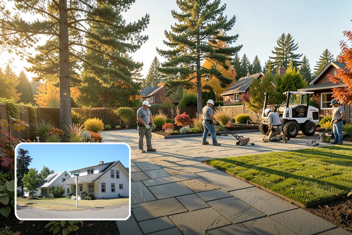 Landscape Fabric Installation in DuPont, Pierce County, WA - Blocks aggressive PNW weeds while allowing water to drain through