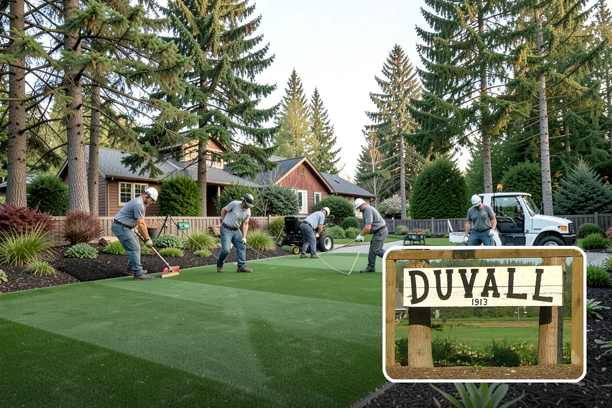 Landscape Fabric Installation in Duvall, King County, WA - Blocks aggressive PNW weeds while allowing water to drain through
