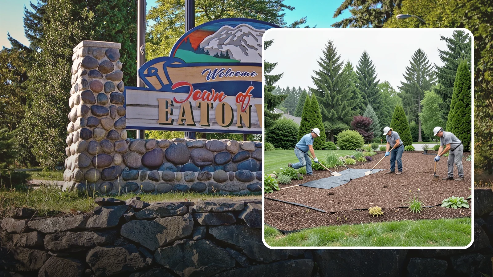 Landscape Fabric Installation in Eatonville, Pierce County, WA - Professional-grade weed barrier fabric installed beneath mulch or rock for lasting weed control.