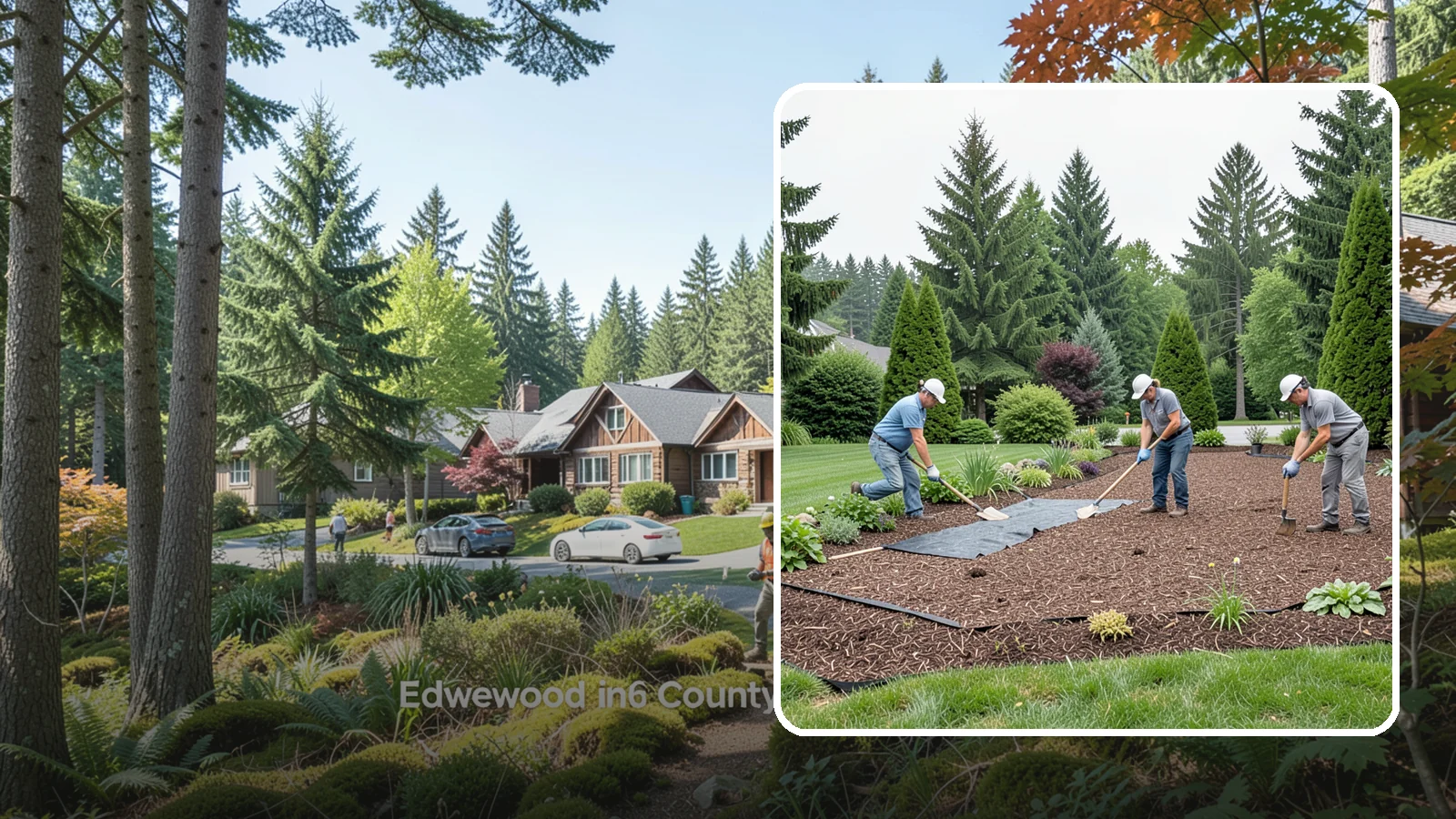 Landscape Fabric Installation in Edgewood, Pierce County, WA - Professional-grade weed barrier fabric installed beneath mulch or rock for lasting weed control.