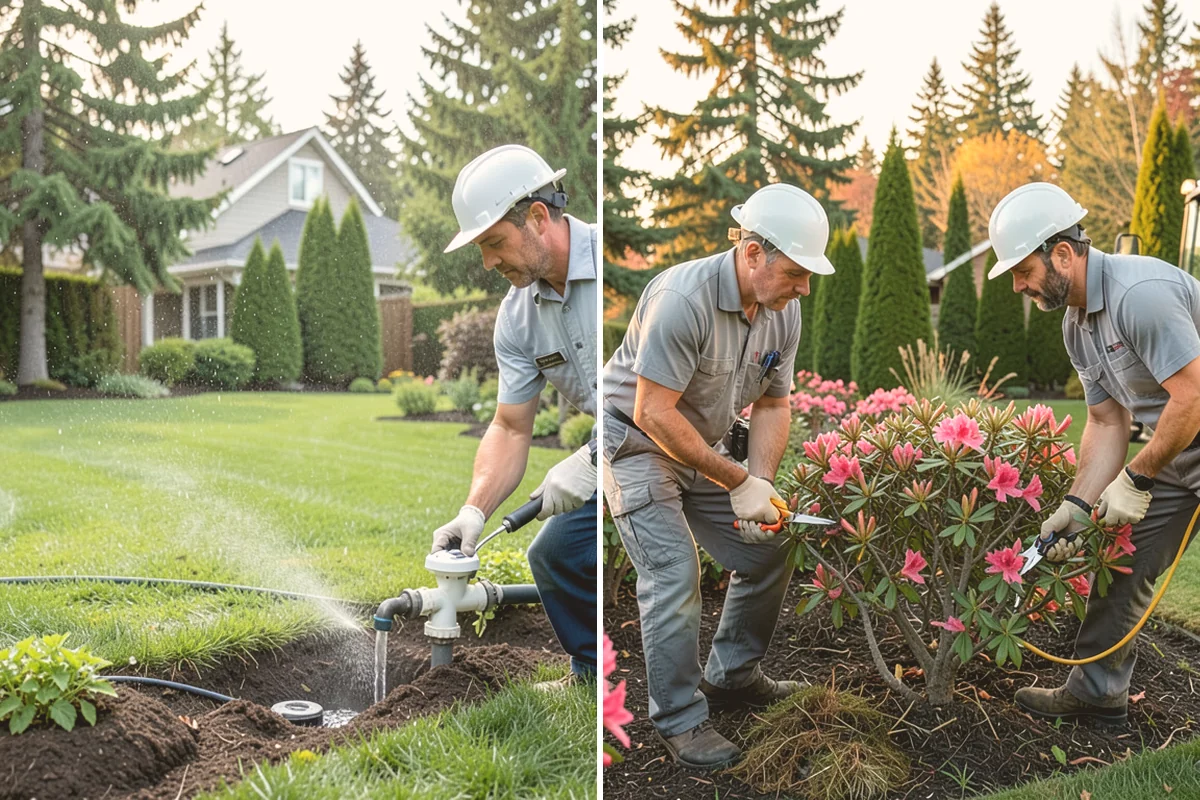 Landscape Fabric Installation in Edmonds, Snohomish County, WA - Clear the bed and pull existing weeds to the root