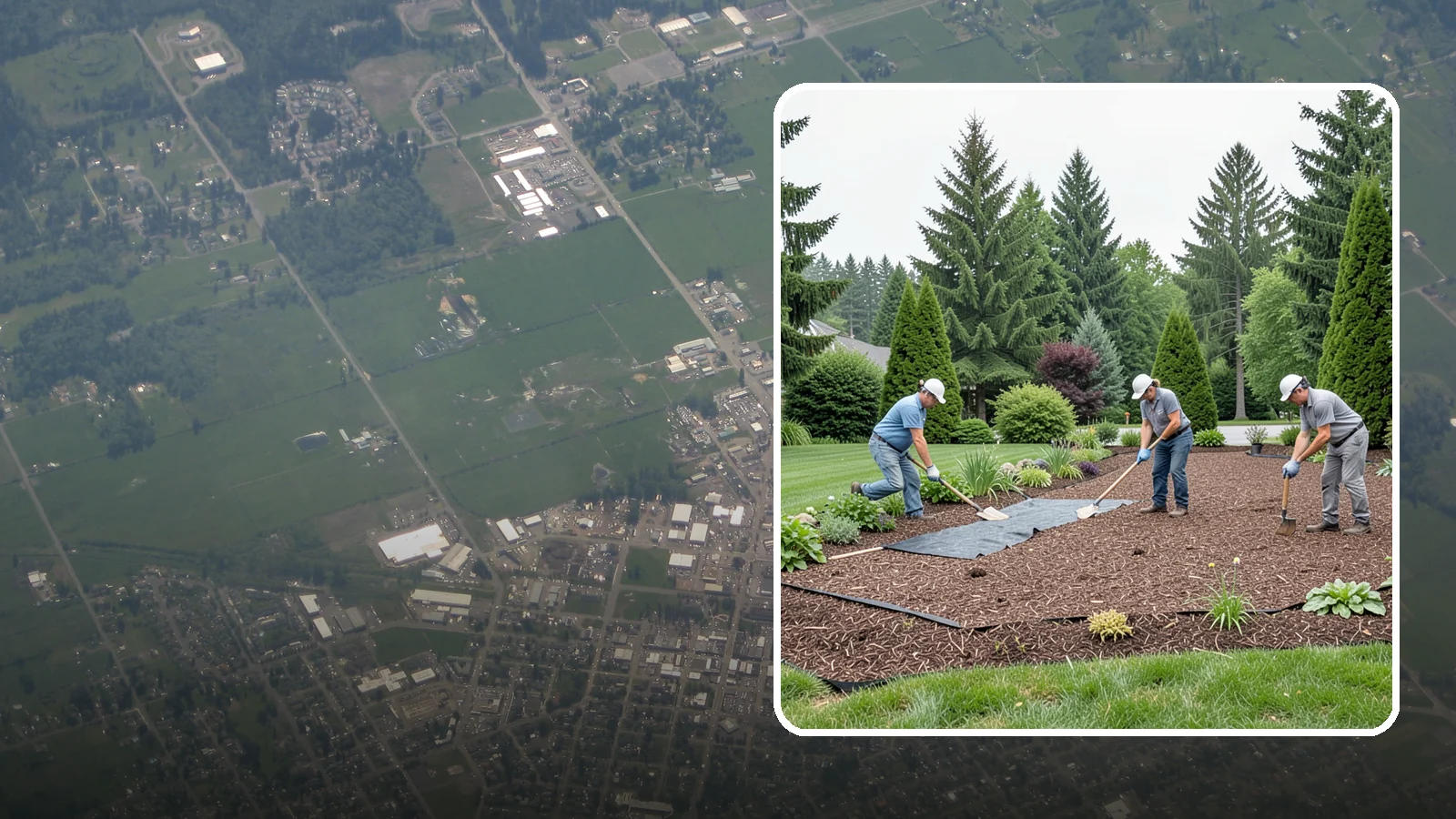 Landscape Fabric Installation in Enumclaw, King County, WA - Professional-grade weed barrier fabric installed beneath mulch or rock for lasting weed control.