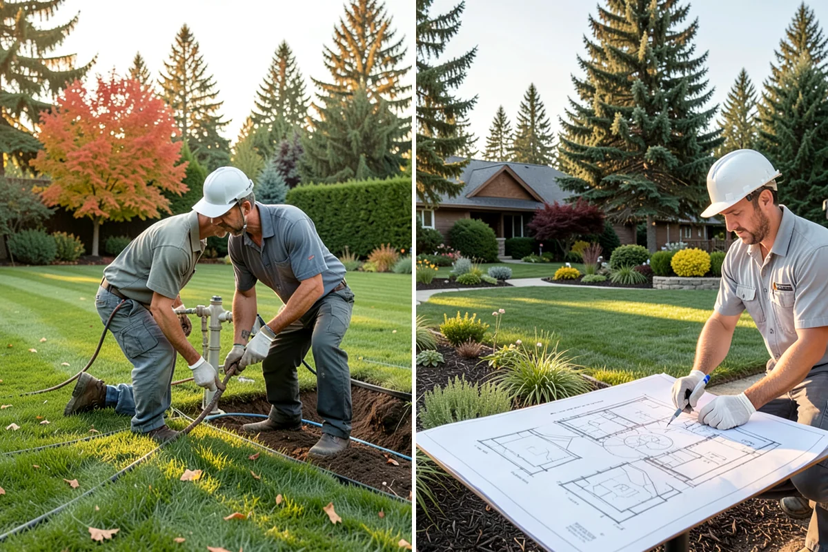 Landscape Fabric Installation in Enumclaw, King County, WA - Clear the bed and pull existing weeds to the root