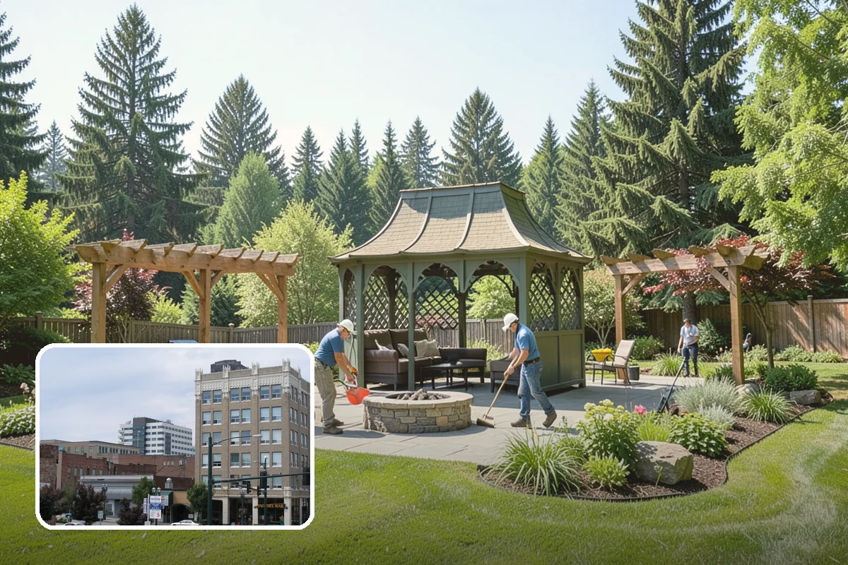 Landscape Fabric Installation in Everett, Snohomish County, WA - Blocks aggressive PNW weeds while allowing water to drain through