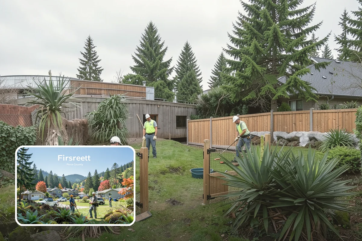 Landscape Fabric Installation in Fircrest, Pierce County, WA - Blocks aggressive PNW weeds while allowing water to drain through