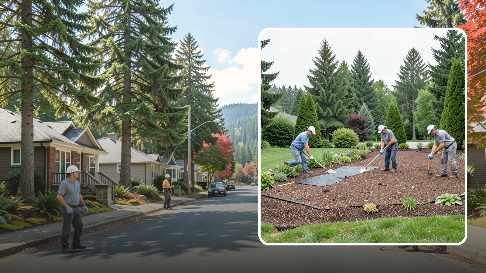 Landscape Fabric Installation in Hunts Point, King County, WA - Professional-grade weed barrier fabric installed beneath mulch or rock for lasting weed control.