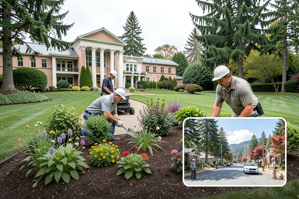 Landscape Fabric Installation in Hunts Point, King County, WA - Blocks aggressive PNW weeds while allowing water to drain through