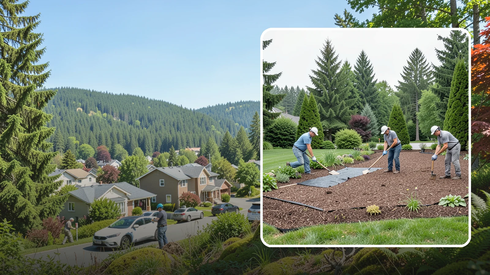 Landscape Fabric Installation in Index, Snohomish County, WA - Professional-grade weed barrier fabric installed beneath mulch or rock for lasting weed control.