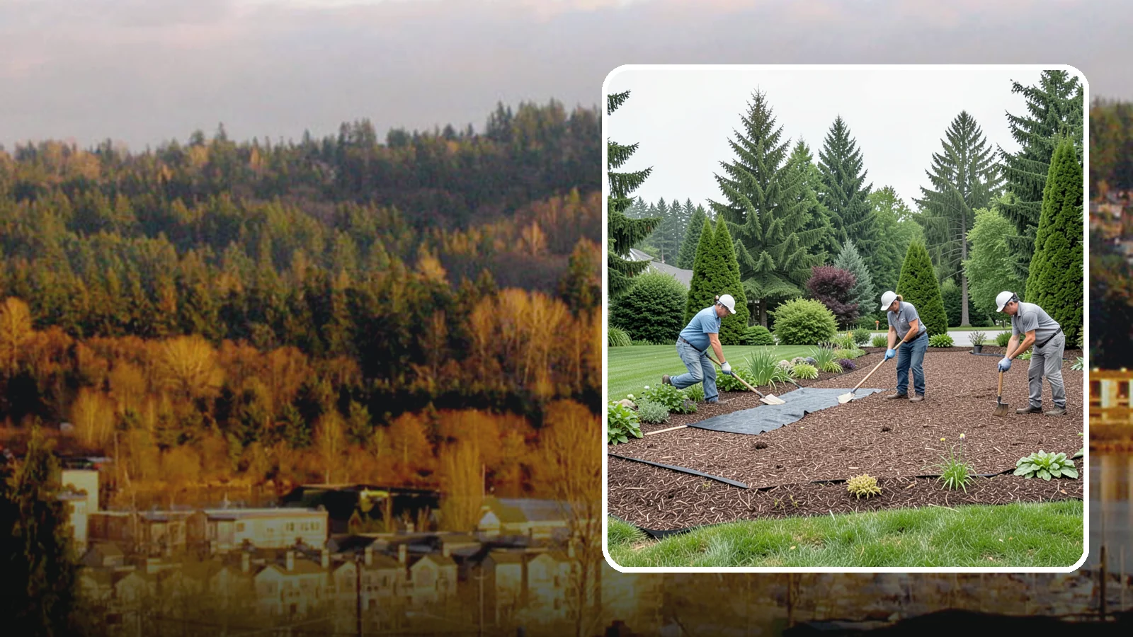 Landscape Fabric Installation in Kenmore, King County, WA - Professional-grade weed barrier fabric installed beneath mulch or rock for lasting weed control.