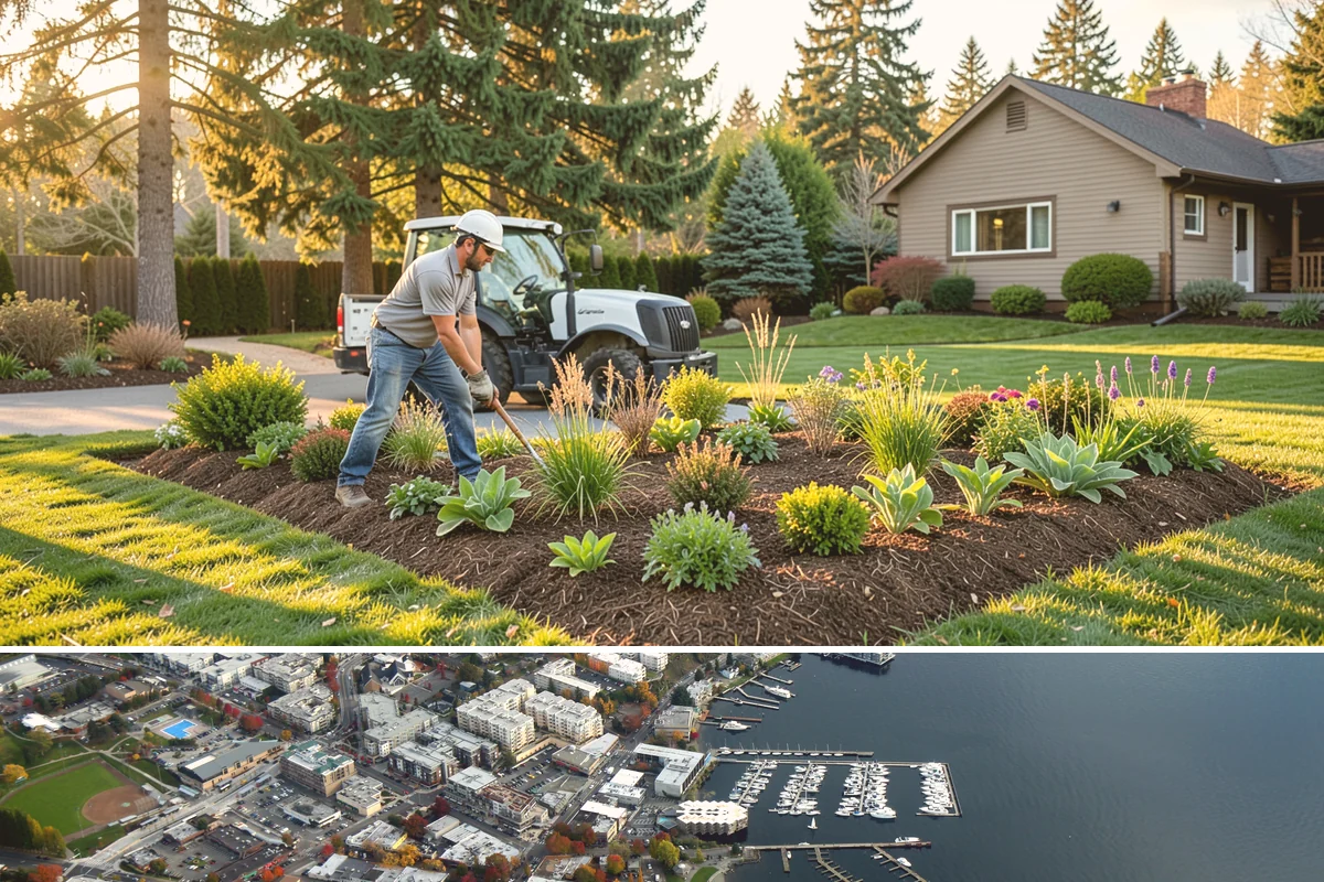 Landscape Fabric Installation in Kirkland, King County, WA - Install any time the ground isn't frozen, though spring and early fall let you get ahead of the heaviest weed-germination windows.