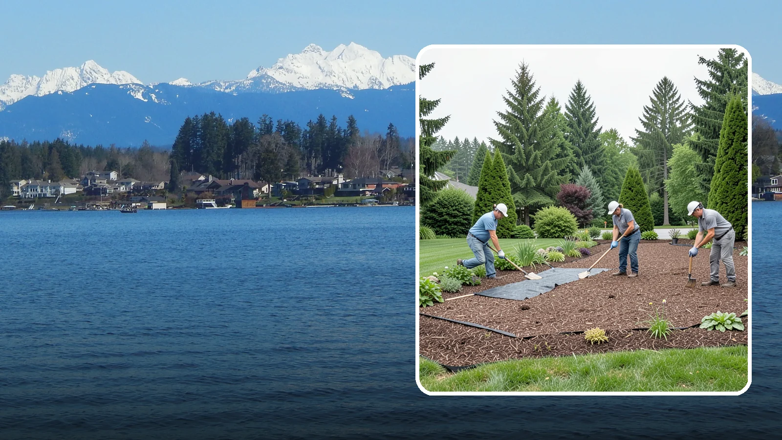 Landscape Fabric Installation in Lake Stevens, Snohomish County, WA - Professional-grade weed barrier fabric installed beneath mulch or rock for lasting weed control.