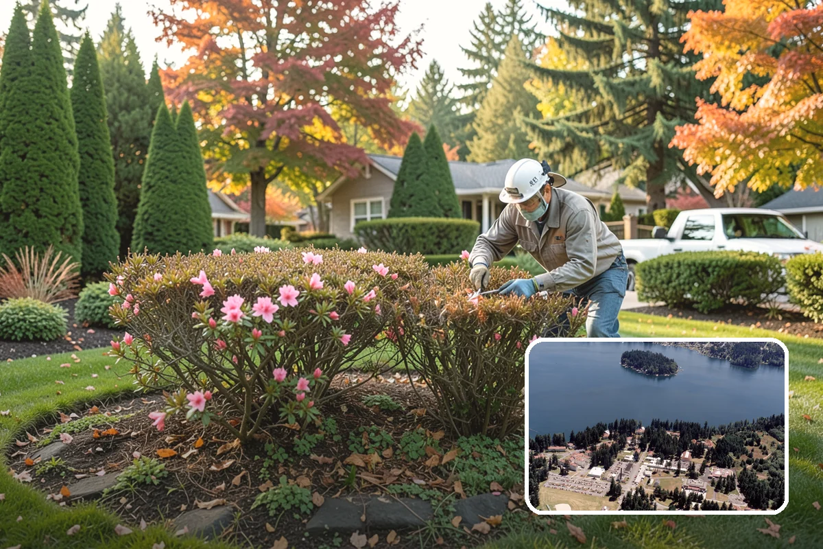 Landscape Fabric Installation in Lakewood, Pierce County, WA - Blocks aggressive PNW weeds while allowing water to drain through