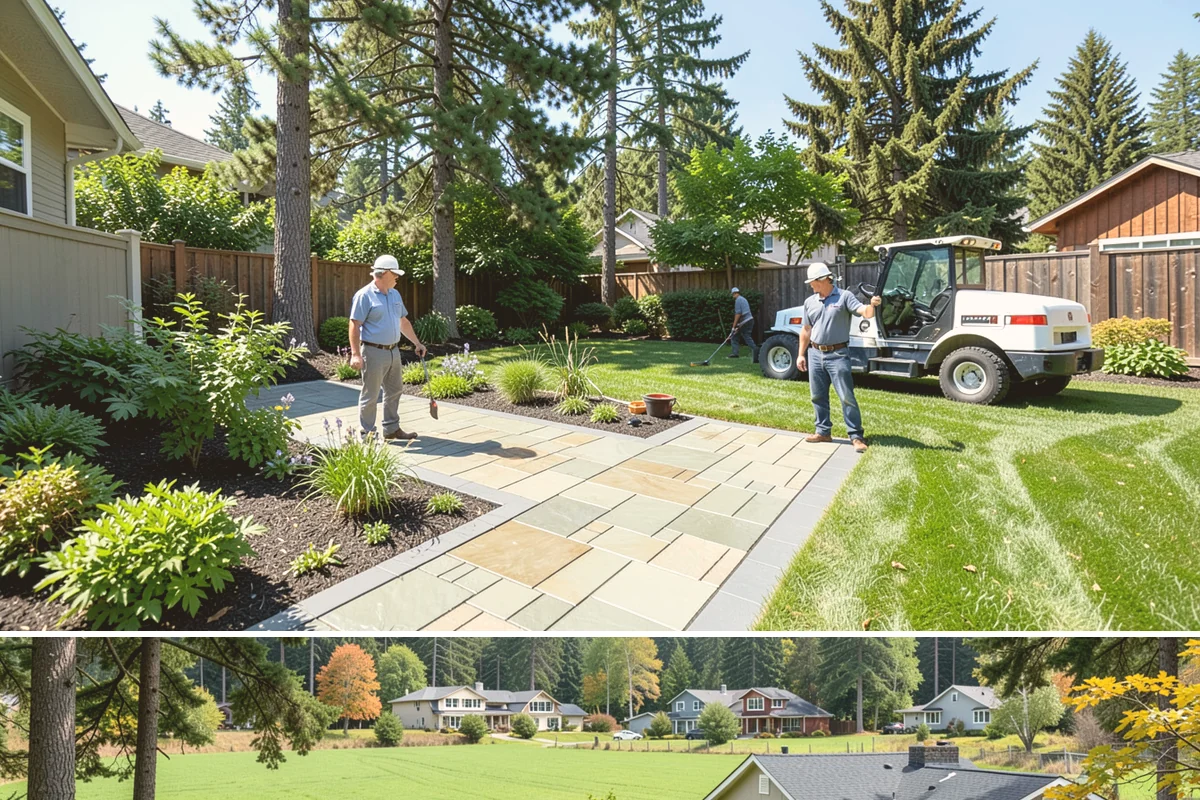 Landscape Fabric Installation in Lyman, Skagit County, WA - Install any time the ground isn't frozen, though spring and early fall let you get ahead of the heaviest weed-germination windows.