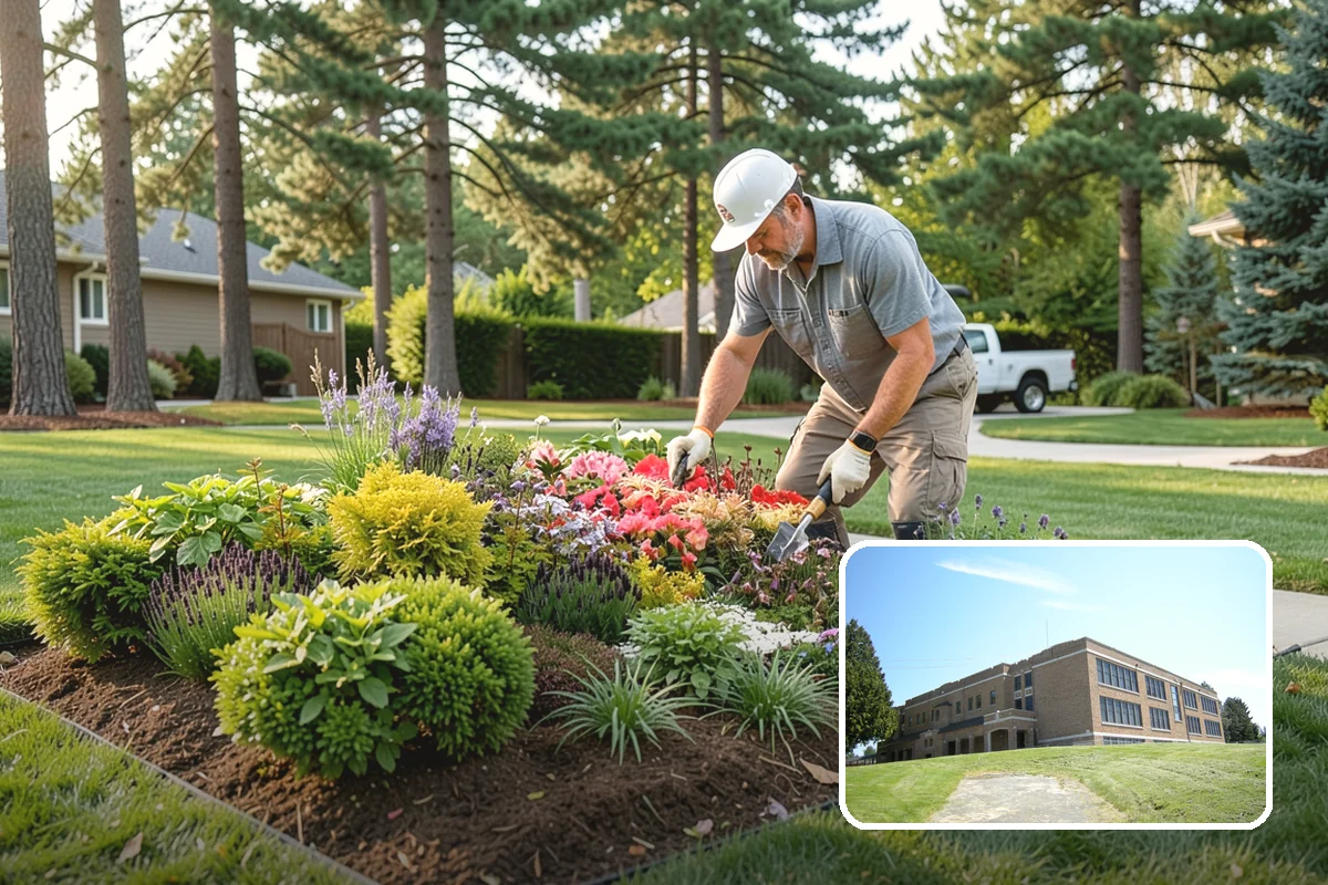 Landscape Fabric Installation in Maple Valley, King County, WA - Blocks aggressive PNW weeds while allowing water to drain through
