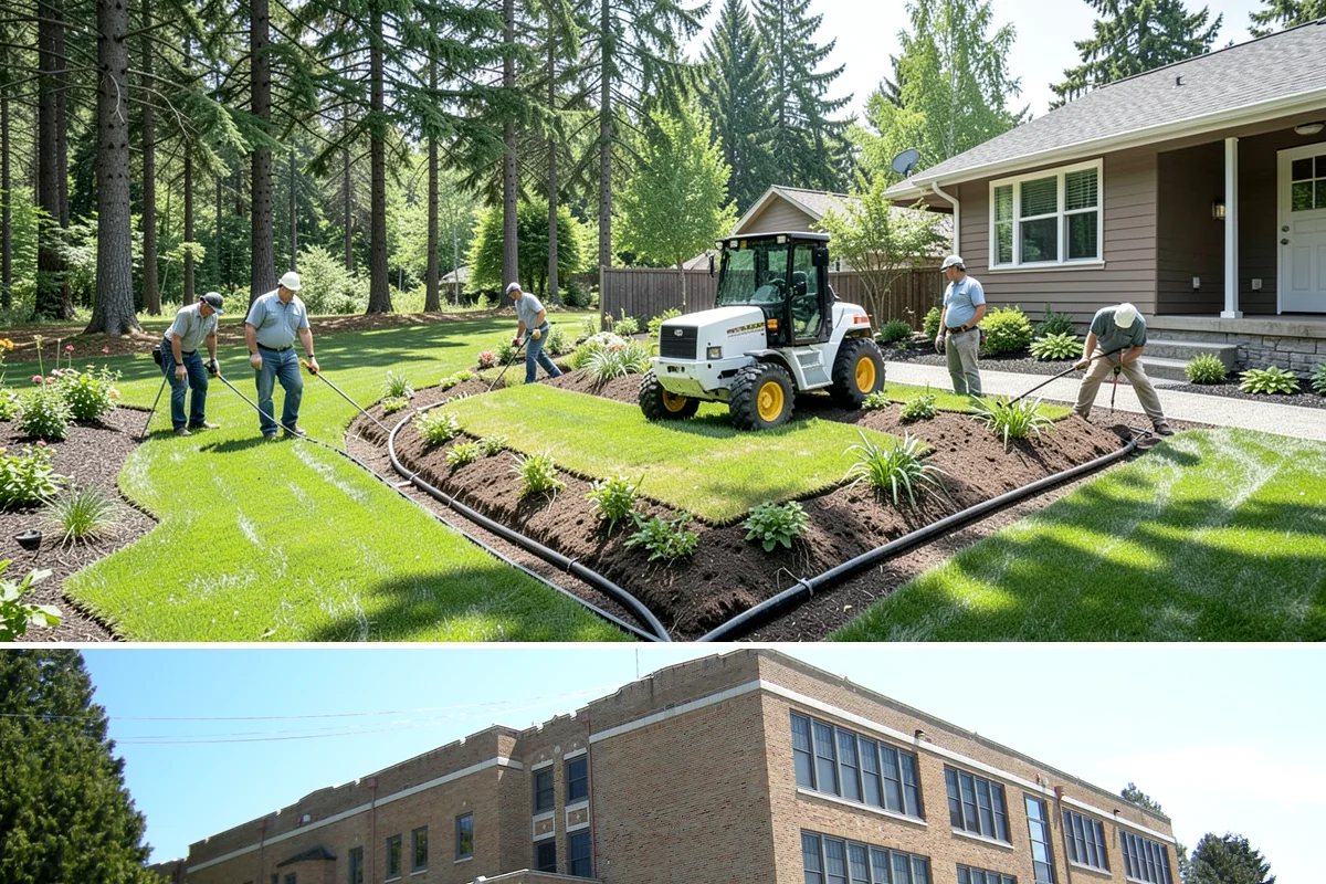Landscape Fabric Installation in Maple Valley, King County, WA - Install any time the ground isn't frozen, though spring and early fall let you get ahead of the heaviest weed-germination windows.