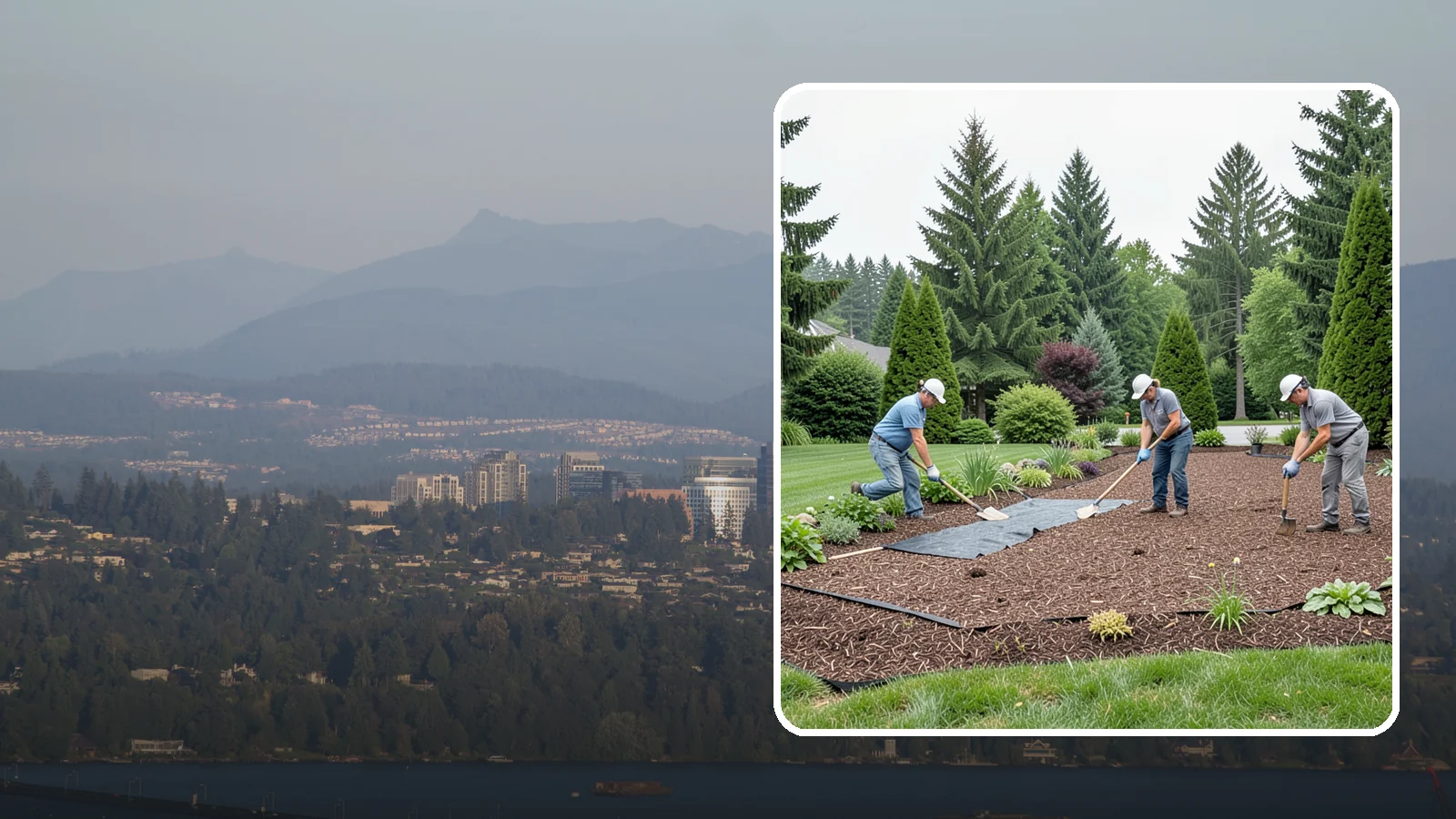 Landscape Fabric Installation in Medina, King County, WA - Professional-grade weed barrier fabric installed beneath mulch or rock for lasting weed control.