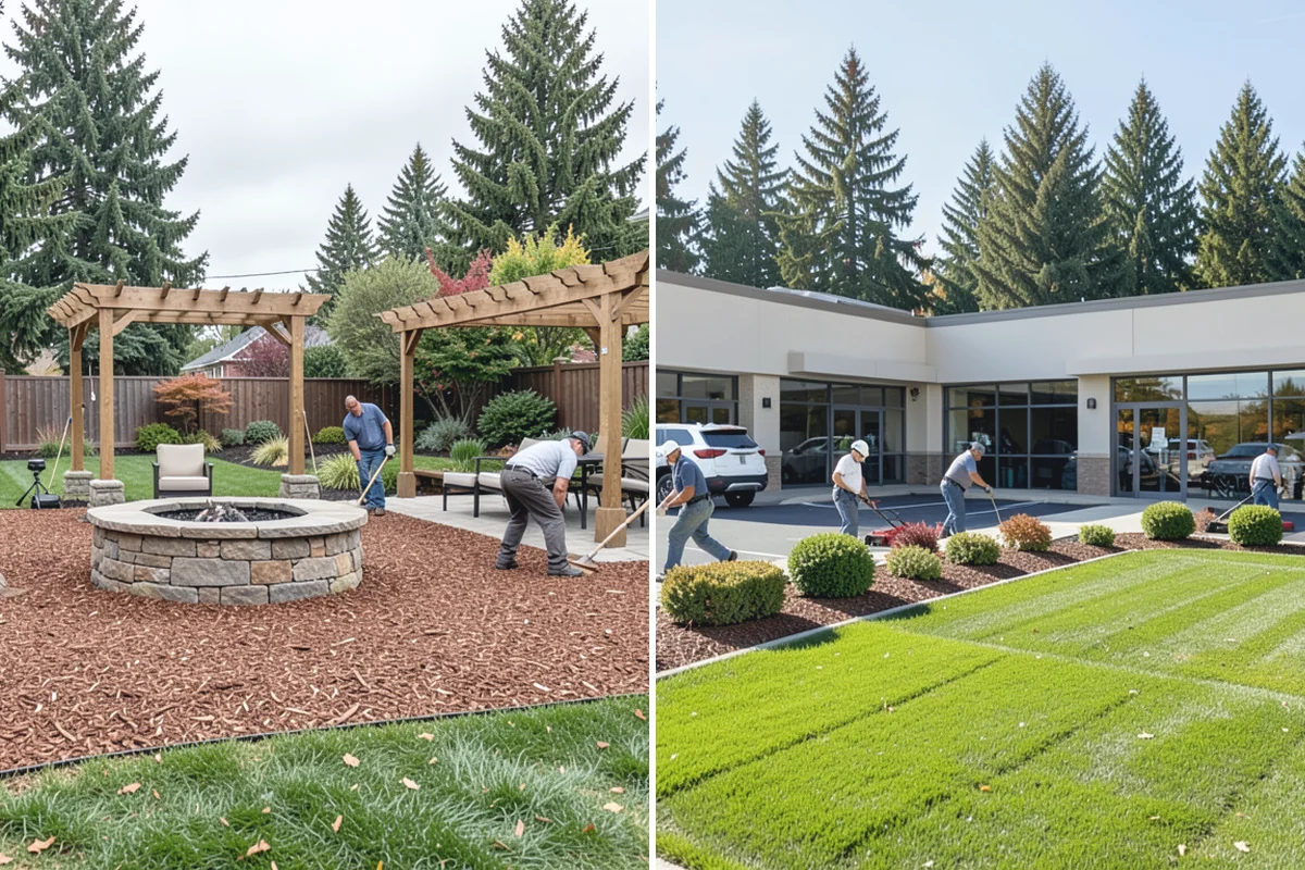 Landscape Fabric Installation in Medina, King County, WA - Clear the bed and pull existing weeds to the root
