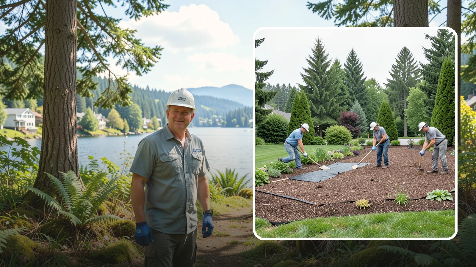 Landscape Fabric Installation in Milton, King County, WA - Professional-grade weed barrier fabric installed beneath mulch or rock for lasting weed control.