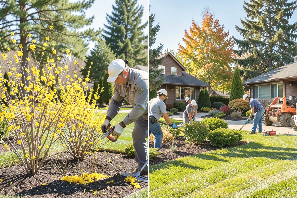 Landscape Fabric Installation in Mukilteo, Snohomish County, WA - Clear the bed and pull existing weeds to the root