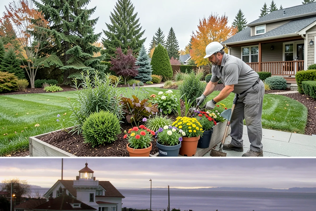 Landscape Fabric Installation in Mukilteo, Snohomish County, WA - Install any time the ground isn't frozen, though spring and early fall let you get ahead of the heaviest weed-germination windows.
