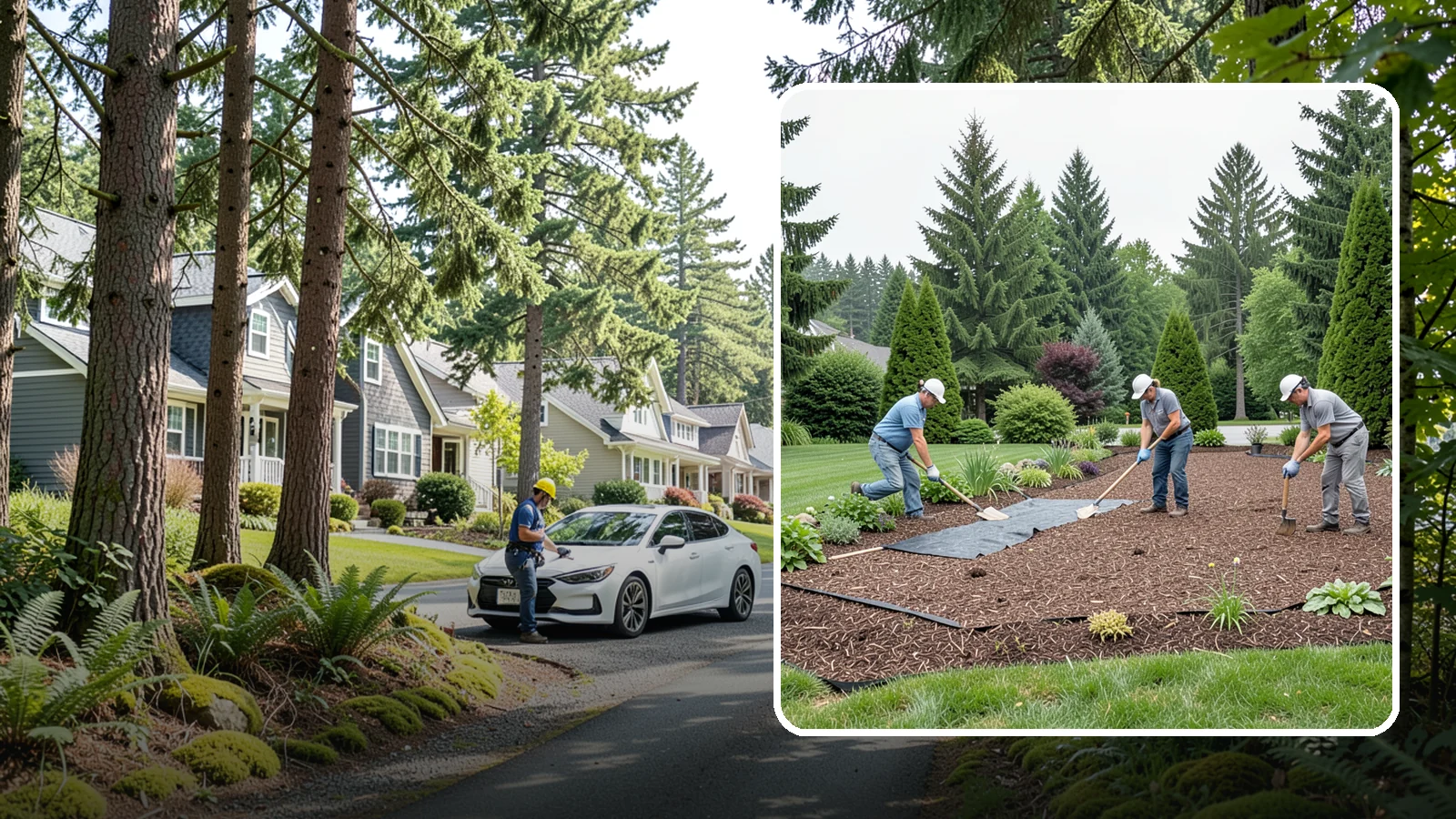 Landscape Fabric Installation in Normandy Park, King County, WA - Professional-grade weed barrier fabric installed beneath mulch or rock for lasting weed control.