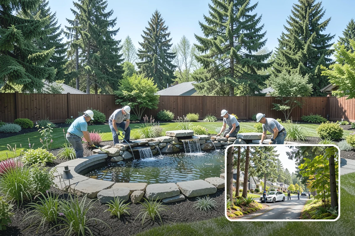 Landscape Fabric Installation in Normandy Park, King County, WA - Blocks aggressive PNW weeds while allowing water to drain through