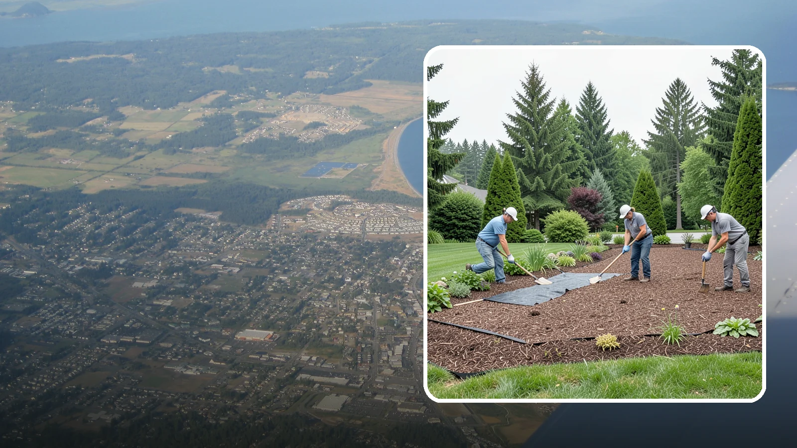 Landscape Fabric Installation in Oak Harbor, Island County, WA - Professional-grade weed barrier fabric installed beneath mulch or rock for lasting weed control.