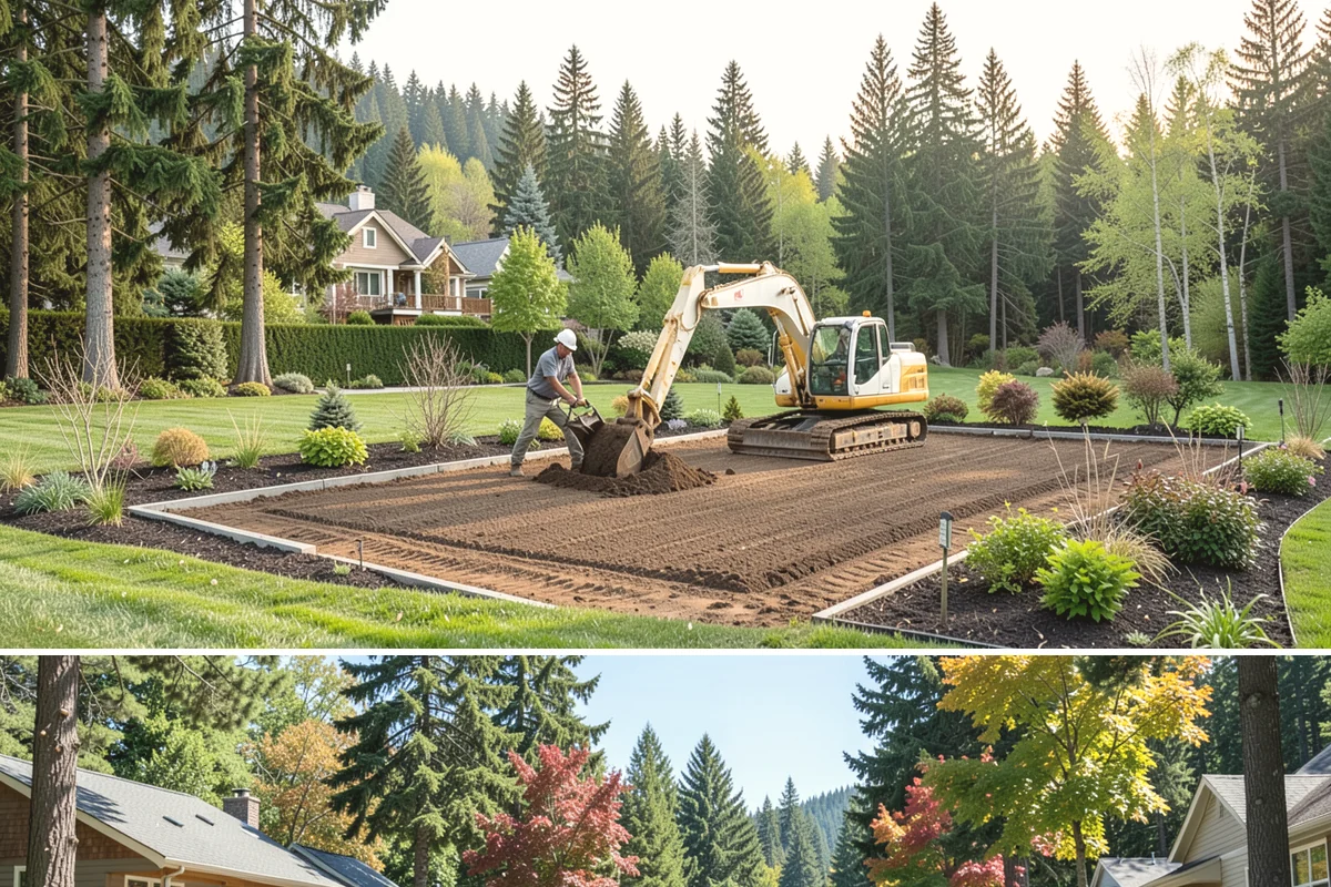 Landscape Fabric Installation in Orting, Pierce County, WA - Install any time the ground isn't frozen, though spring and early fall let you get ahead of the heaviest weed-germination windows.