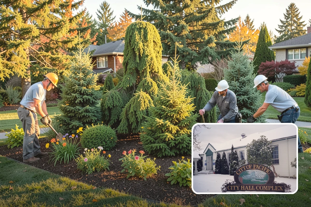 Landscape Fabric Installation in Pacific, King County, WA - Blocks aggressive PNW weeds while allowing water to drain through