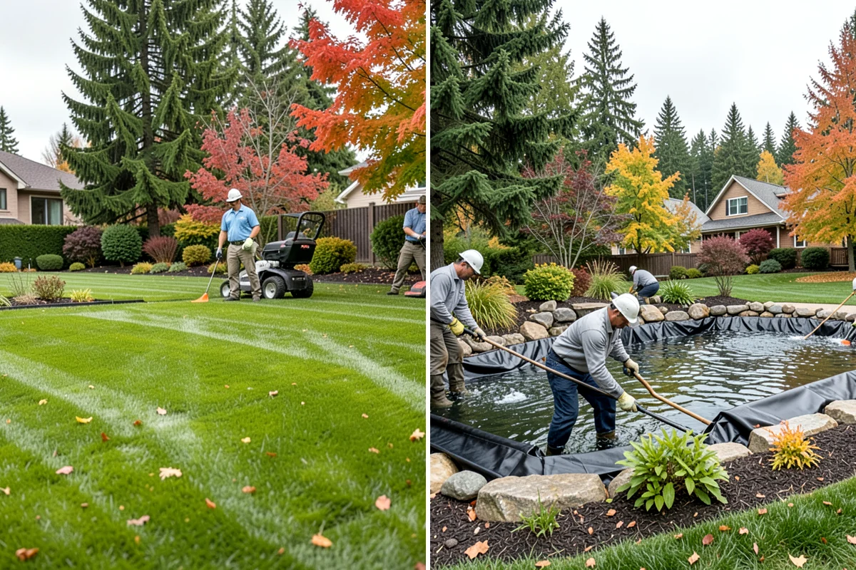 Landscape Fabric Installation in Pacific, King County, WA - Clear the bed and pull existing weeds to the root