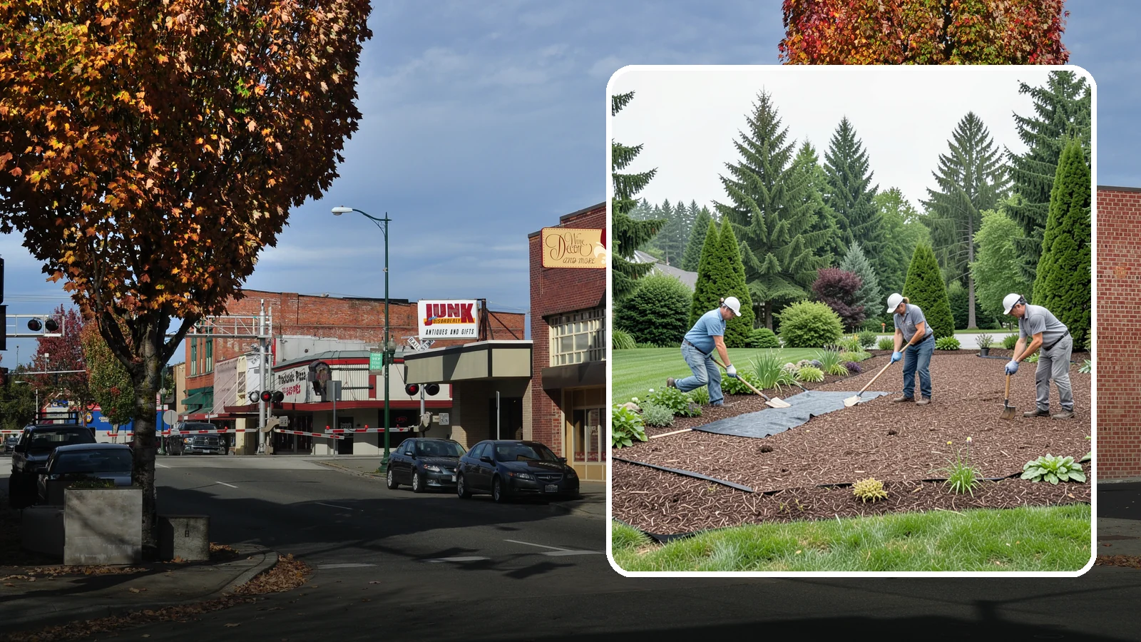Landscape Fabric Installation in Puyallup, Pierce County, WA - Professional-grade weed barrier fabric installed beneath mulch or rock for lasting weed control.