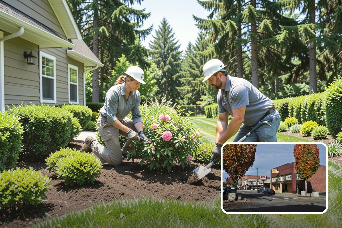 Landscape Fabric Installation in Puyallup, Pierce County, WA - Blocks aggressive PNW weeds while allowing water to drain through