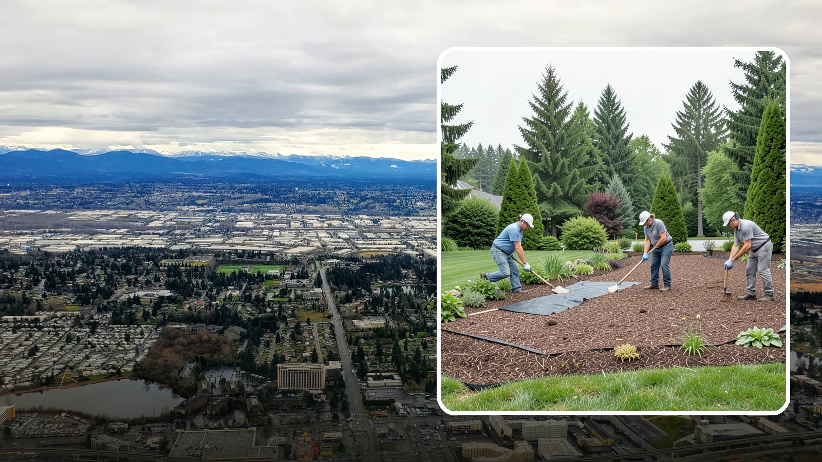 Landscape Fabric Installation in SeaTac, King County, WA - Professional-grade weed barrier fabric installed beneath mulch or rock for lasting weed control.