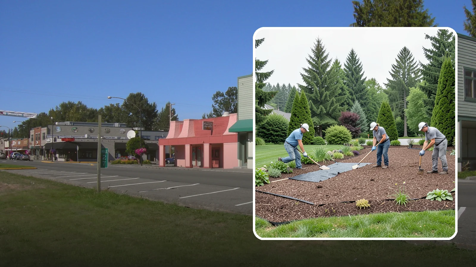 Landscape Fabric Installation in Snoqualmie, King County, WA - Professional-grade weed barrier fabric installed beneath mulch or rock for lasting weed control.