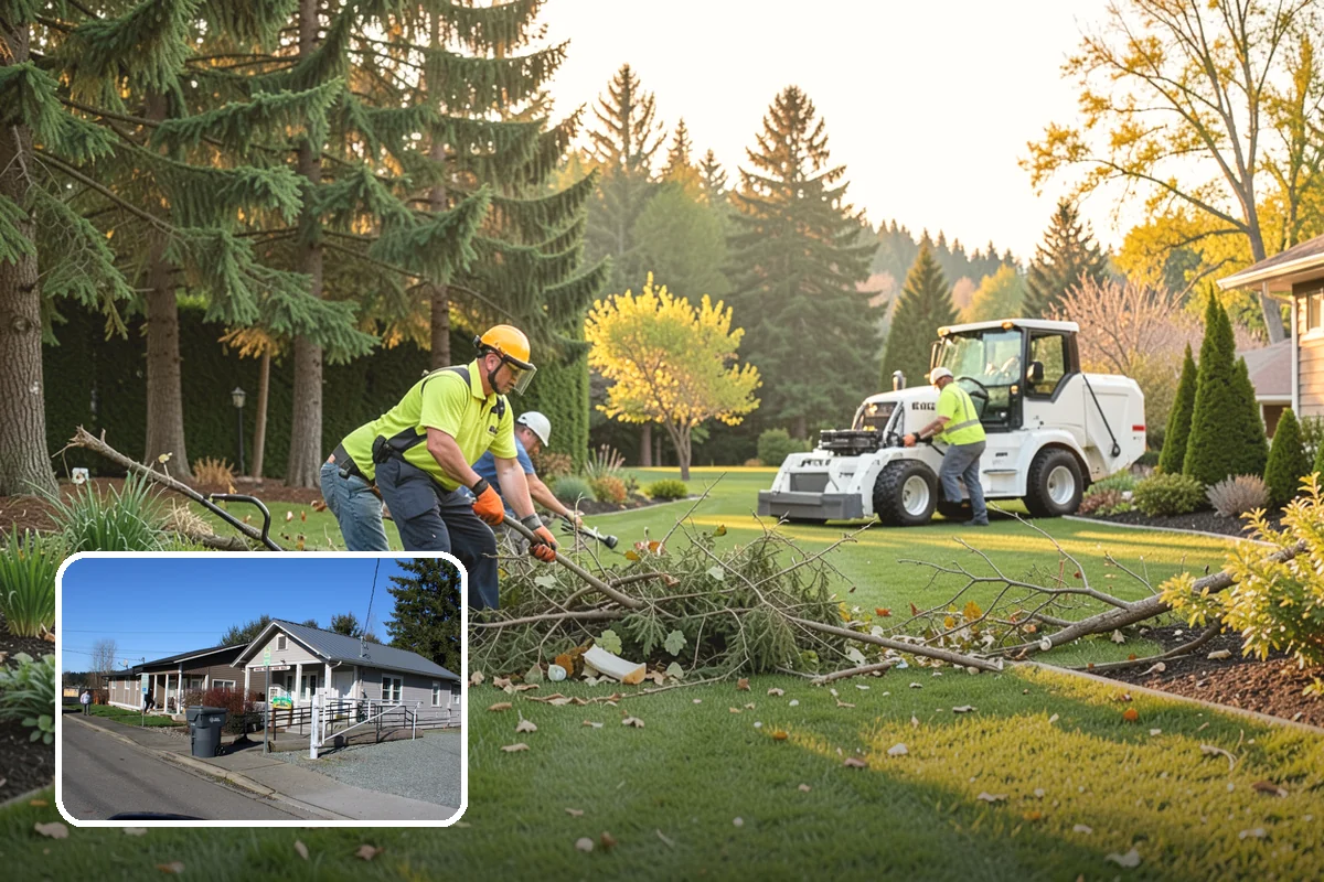Landscape Fabric Installation in South Prairie, Pierce County, WA - Blocks aggressive PNW weeds while allowing water to drain through