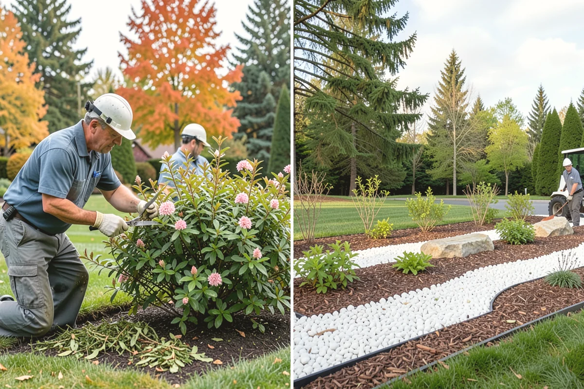 Landscape Fabric Installation in Steilacoom, Pierce County, WA - Clear the bed and pull existing weeds to the root