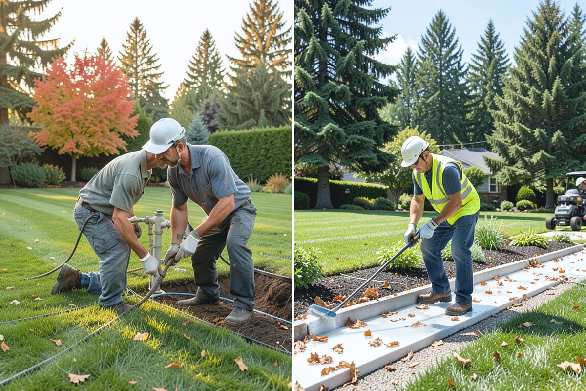 Landscape Fabric Installation in Sumner, Pierce County, WA - Clear the bed and pull existing weeds to the root